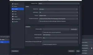 Einstellungen für einen Twitch Stream einrichten: Video- und Audiobitrate, Encoder und Aufnahmeeinstellungen in OBS.