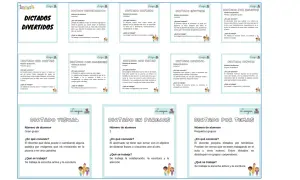 Diversos dictados divertidos para practicar la escritura y la escucha activa.