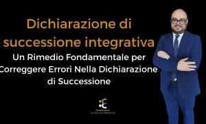 Dichiarazione integrativa per correggere un errore catastale successione. Avvocato con braccia conserte.
