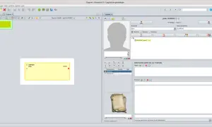 Logiciel de généalogie Ancestris 12, affichant les informations de Jean DUPONT. Les avis ancestris sont consultables.