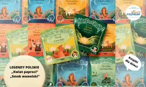 Książki z serii "Legendy polskie" dla dzieci: "Kwiat paproci", "Smok wawelski", "Bałtycka flądra", "Poznańskie koziołki", "Syrenka warszawska".