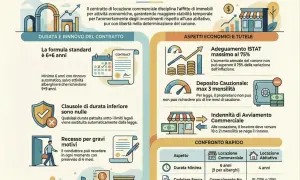 Guida pratica locazione commerciale: durata 6+6 anni, adeguamento ISTAT max 75%. Attenzione all'aumento canone locazione commerciale scadenza contratto.