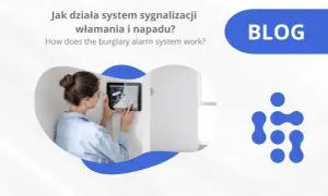 Kobieta obsługuje tablet z panelem sterowania system sygnalizacji włamania i napadu. Dowiedz się, jak działa bezpieczeństwo.