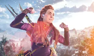 Aloy z Horizon 3 kiedy? Wskazuje na przyszłość, gotowa na nowe wyzwania w zimowym krajobrazie.