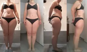 Transformation impressionnante : une femme a réussi à perdre 20 kilos en 1 an, visiblement plus mince et tonique.