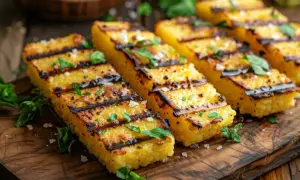 Polenta grillée parfaite : croustillante, fondante et sans coller