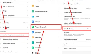 Ajustes de llamada > Lista de bloqueo. Así puedes bloquear un número privado en tu móvil.
