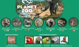 Planet Zoo: Zookeeper's Choice DLC Pack prezentuje nowe zwierzęta, takie jak owca gruboroga, nilgai, pawian i inne.