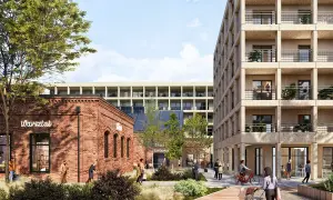 Nowoczesne osiedle od lex deweloper. Ceglane budynki i betonowe apartamenty tworzą unikalną przestrzeń.