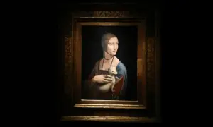 Dama z gronostajem, portret Leonarda da Vinci, przedstawia młodą kobietę trzymającą w ramionach białego gronostaja.