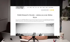 Strona Łukasza Gromolaka, polskiego fotografa w Rzymie, prezentuje miejsca na sesje ślubne.