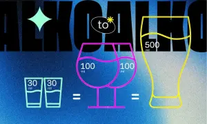 Dwa kieliszki wódki (2x30 ml) to tyle samo etanolu co kufel piwa (500 ml).