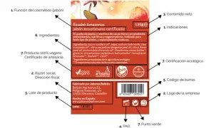 El jabón ecoartesano certificado Essabó Amazonas está hecho de aceite de jojoba y manteca de cacao, con ingredientes naturales y ecológicos.