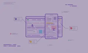 Ilustracja przedstawia interfejsy aplikacji, symbolizujące proces tworzenia oprogramowania z wykorzystaniem tdd programowanie.
