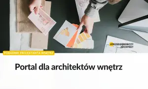 Ręce projektanta wnętrz wybierają inspiracje i próbki kolorów. PKD projektowanie wnętrz to portal dla architektów.