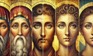 Ikony świętych w złotych barwach, tworzące jedne z najpiękniejszych zdjęć na świecie.