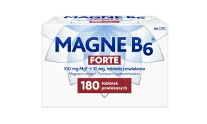 Opakowanie leku Magne B6 Forte 180 tabletek powlekanych.