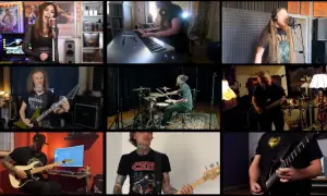 Skład Polish Metal Alliance: wokalistka, klawiszowiec, gitarzysta, perkusista, basista i dwaj gitarzyści grający na gitarach elektrycznych.