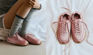 Różowe buty sportowe marki HOFF. Idealne na co dzień, wygodne i stylowe.