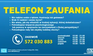 Telefon zaufania dla mężczyzn. Gdy czujesz lęk, brak nadziei lub potrzebujesz wsparcia, zadzwoń 572 030 883. Fundacja SMS z Nieba.