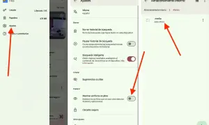 Ajustes para ver la carpeta oculta .media en Android.