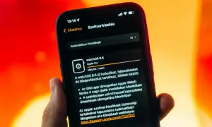 Na ekranie telefonu widać ustawienia dotyczące automatyczna aktualizacja oprogramowania watchOS 8.6.