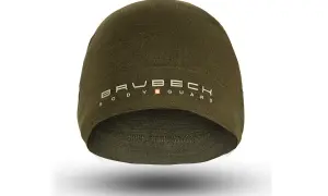 Czapka Brubeck z wełny merino w kolorze khaki, idealna na chłodne dni.