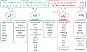 La pronunciación de -ed en inglés: /t/, /d/, /ɪd/. Aprende con ejemplos de verbos y adjetivos.
