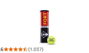 Palline da tennis Dunlop Fort Tournament, un set pronto per il gioco.