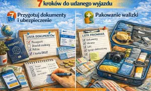 Przygotuj dokumenty i spakuj walizkę, by tanie podróżowanie było udane. Lista rzeczy i paszport czekają!