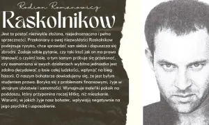 Portret Raskolnikowa, bohatera o złożonej psychice, który w **snach świdrygajłowa** zmaga się z własnymi dylematami moralnymi i poczuciem wyobcowania.