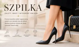 Eleganckie czarne szpilki na wysokim obcasie, podkreślające kobiecy styl. Poznaj różne rodzaje szpilek i dobierz idealną wysokość obcasa.