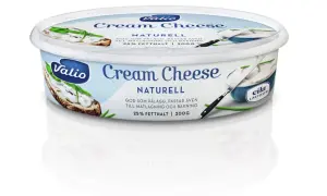 Valio Cream Cheese Naturell, en krämig och laktosfri favorit för både pålägg, matlagning och bakning. Perfekt för en god frukost.
