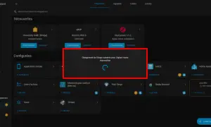Chargement de l'étape suivante pour Zigbee Home Automation. L'interface Home Assistant montre la configuration d'une intégration Zigbee.
