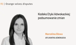 Marcelina Głowa, aplikantka adwokacka, omawia zmiany w Kodeksie Etyki Adwokackiej.