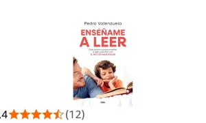 Guía "Enséñame a leer" de Pedro Valenzuela, con un padre y su hijo leyendo. Ideal para saber como enseñar a un niño a leer con el método Montessori.