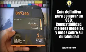 Guía para elegir tipos de disco duro SSD. Muestra un WD_BLACK SN7100, destacando su velocidad y compatibilidad.