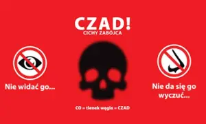 Czad to cichy zabójca. Nie widać go, nie da się go wyczuć. Uważaj na tlenek węgla!