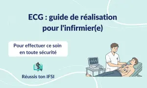 Un infirmier aide un patient à faire un ECG. Le guide explique comment réaliser cet examen en toute sécurité.