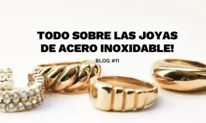 Anillos de oro y con diamantes, todos hechos de acero inoxidable.
