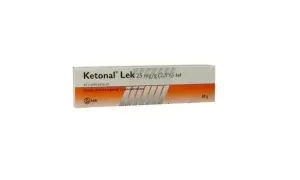 Opakowanie żelu Ketonal z ketoprofenem, 25 mg/g, 50 g. Działa przeciwzapalnie i przeciwbólowo.