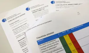 Svenska kyrkans arbetsgivarorganisation har en omorganisation checklista för att systematiskt arbeta med arbetsmiljö och arbetstid.