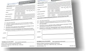 Dwa formularze skierowania na badanie prenatalne, z polami do wypełnienia danych pacjenta i wskazaniami do badań.