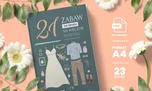 Zestaw 21 zabawnych gier na wieczór panieński do druku. Idealne na niezapomniane chwile przed ślubem.