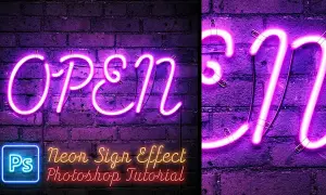 Photoshop: Efekt neonu krok po kroku stwórz blask jak prawdziwy!