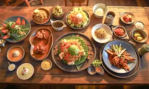 Vielfalt an authentischen Gerichten in einem Thai Restaurant in Berlin. Köstliche Speisen, die zum Genießen einladen.