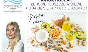 Kinga Roszak radzi, jakie tłuszcze są zdrowe. Na zdjęciu awokado, orzechy, nasiona chia, oliwa i kokos.