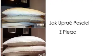 Przed i po wypraniu poduszek z pierza. Dowiedz się, jak prać poduszki z pierza, by były jak nowe.