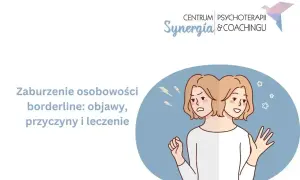 Zaburzenie osobowości borderline: objawy, przyczyny i leczenie. Grafika przedstawia dwie twarze tej samej osoby, symbolizujące zmienne nastroje.
