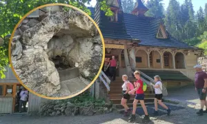 Kaplica Matki Bożej Jaworzyńskiej, najwyżej położony kościół w Tatrach, z kamiennym źródłem.